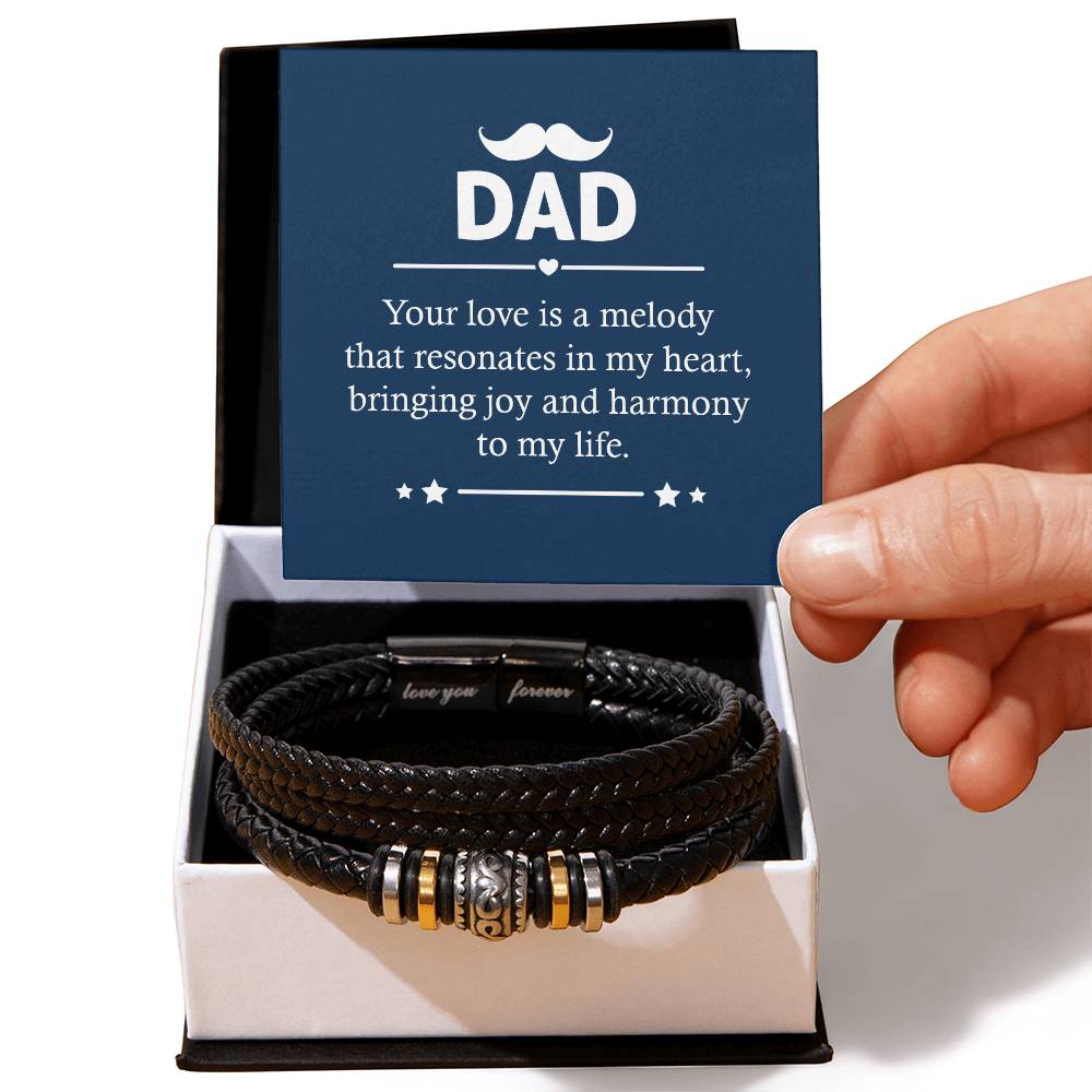 Dad Your Love Is A Melody, Love You Forever Bracelet