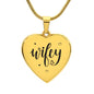 Wifey Necklace- personalize the back with your very own message!!