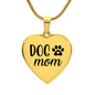 Dog Mom Necklace- Personalize the back with your own message!