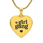 Girl Gang Necklace- Personalize the back with your very own message!
