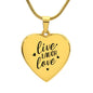 Live Love Laugh Necklace- Personalize with your own words on the back!