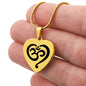 Namaste Necklace- Personalize the back with your own words!