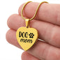 Dog Mom Necklace- Personalize the back with your own message!