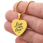 Live Love Laugh Necklace- Personalize with your own words on the back!