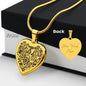 Elephant Engravable Necklace - Personalized the back with your own words!