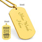 To My Husband Dog Tag