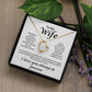 To My Wife -  Meeting You Was Fate, Loving you -  Heart Necklace
