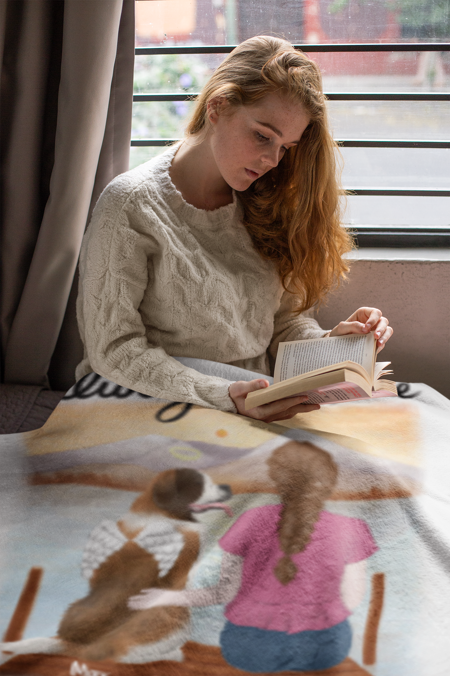Dog Memorial Cozy Plush Fleece Blanket β 50Γ60