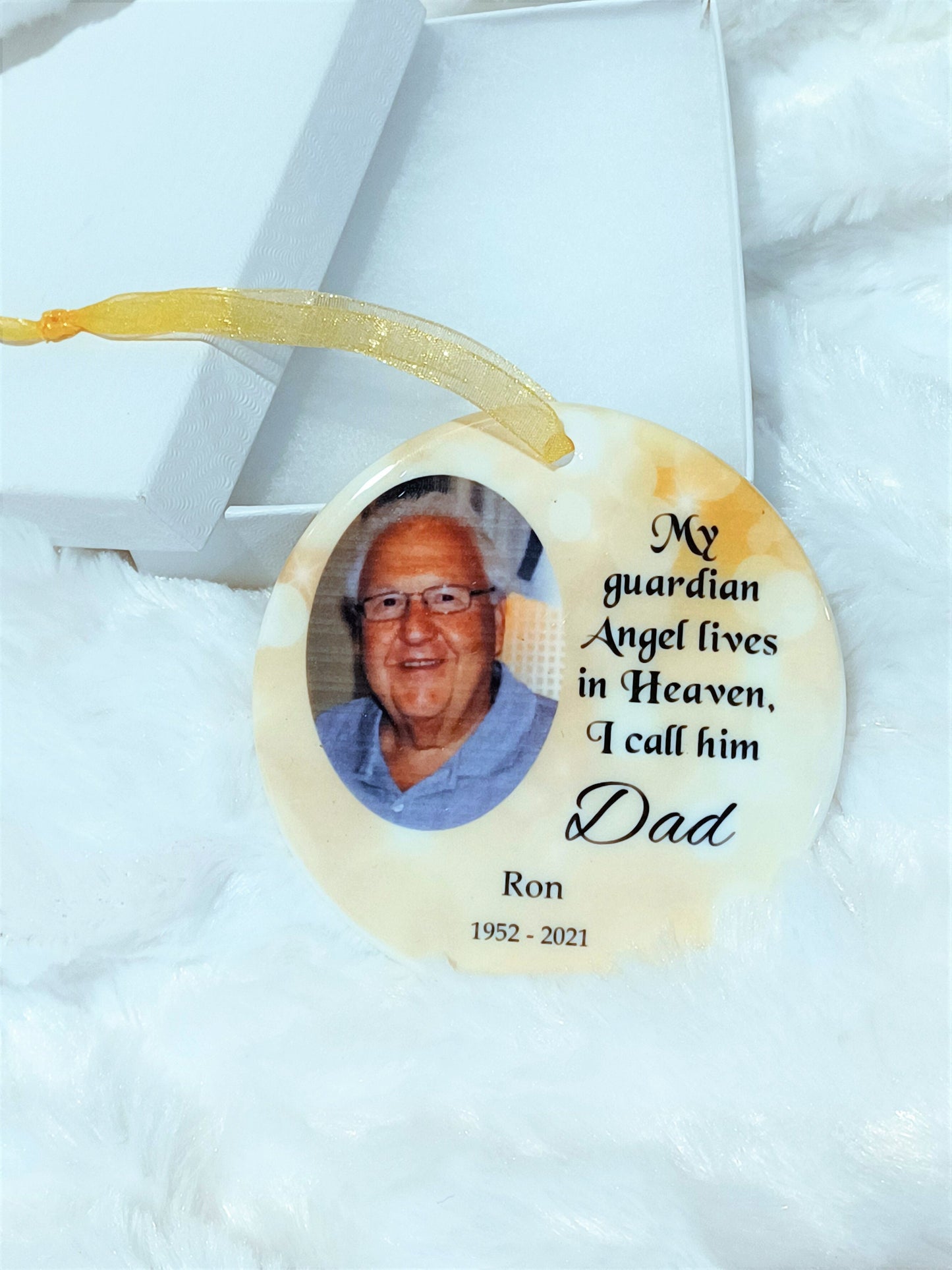 Memorial Christmas Ornament, Loss of Husband, Friend Gift