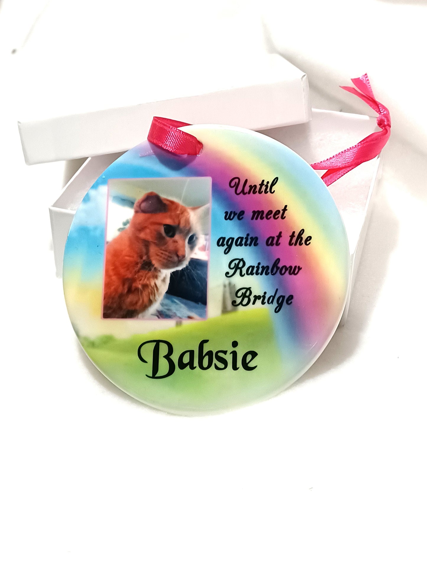 Personalized Pet Memorial Ornament, Dog Loss Sympathy Gift