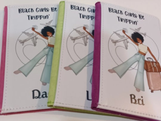 Passport Cover, Black Girl Magic, African American, Travel Gift, Christmas, Daughter Gift