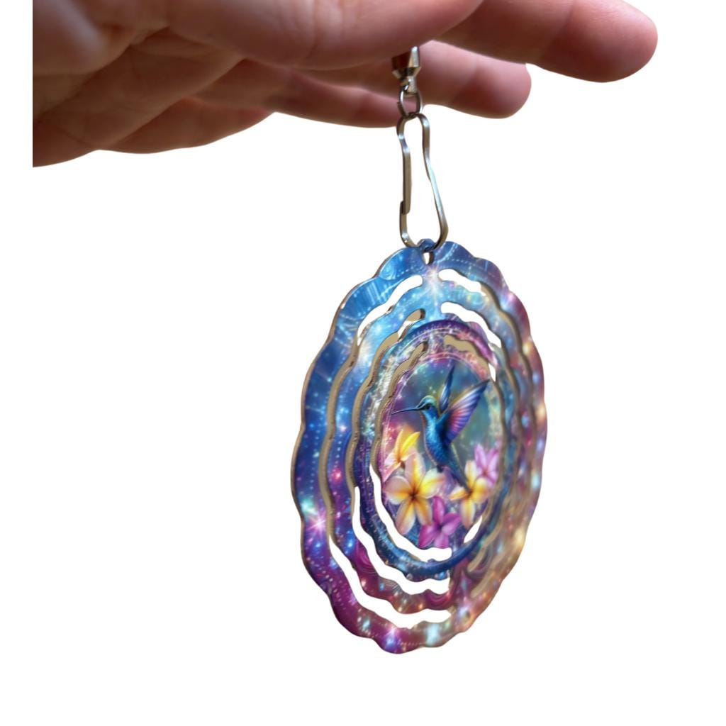 Hummingbird Gift, Mini 3 inch Wind Spinner, Birthday Gift for Mom