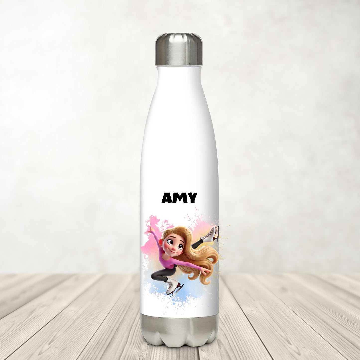 Blonde Figure Skater Water Bottle, Gift for Skaters