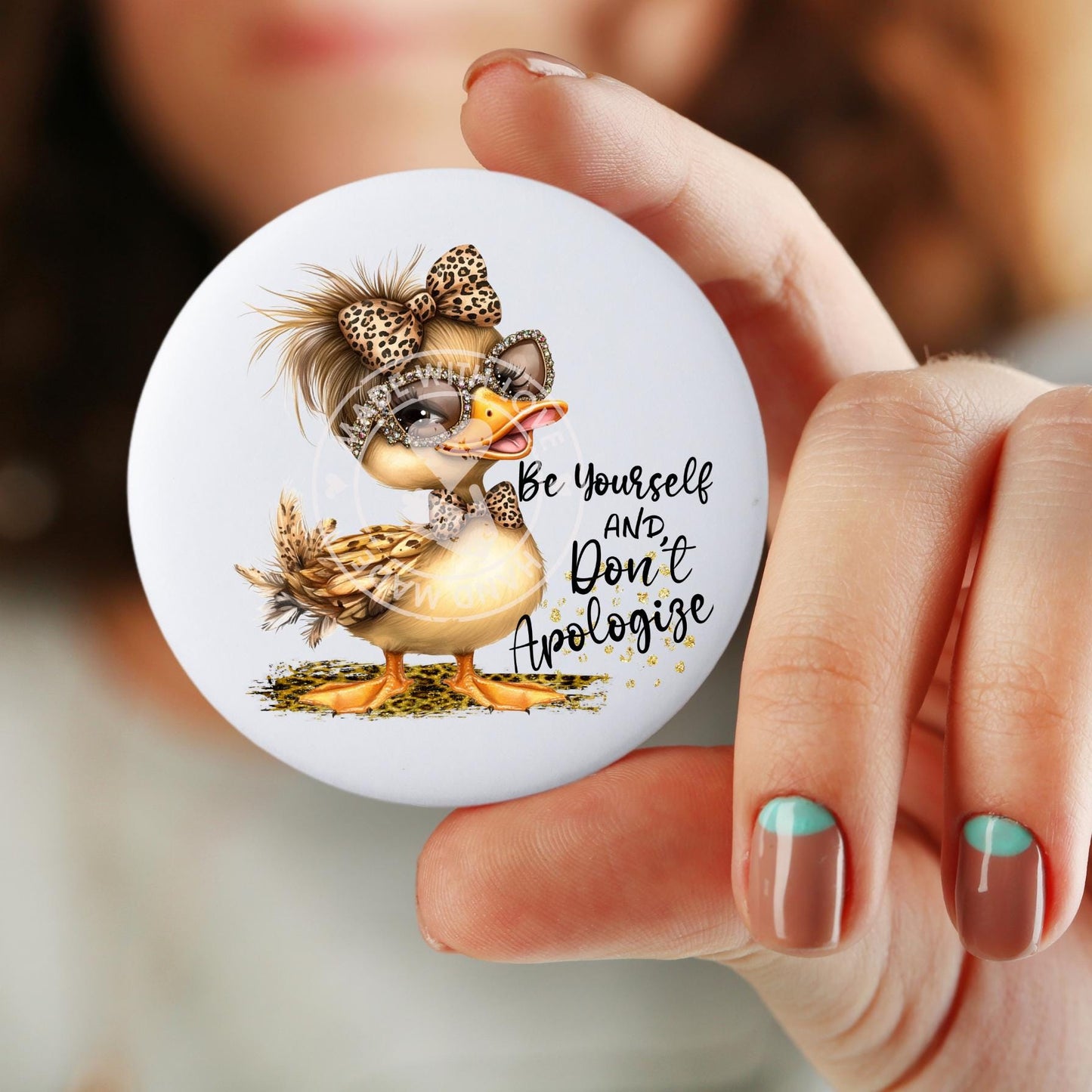 Be Yourself Button, Inspirational Quotes, Motivational, Back to School, Daughter Gift