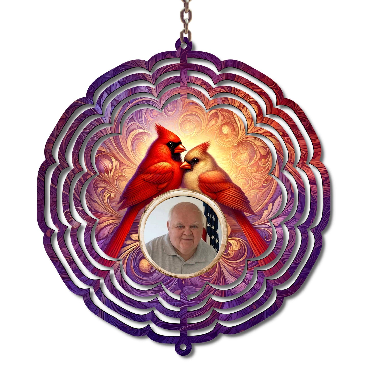 Cardinal Memorial Wind Spinner, Bereavement Gift, Sympathy, Friend Gift