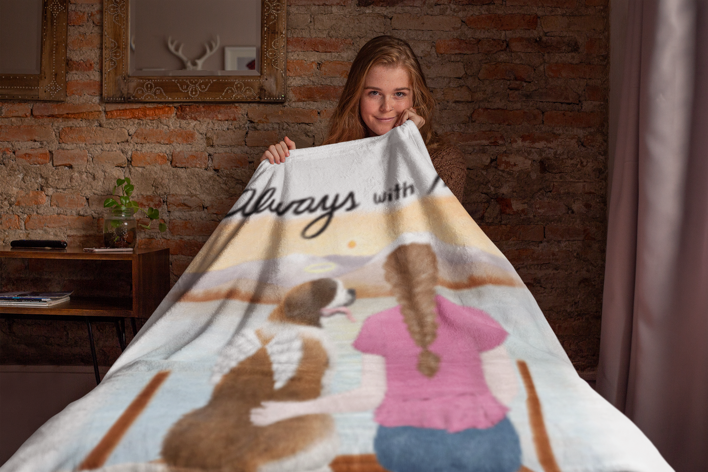 Dog Memorial Cozy Plush Fleece Blanket β 50Γ60