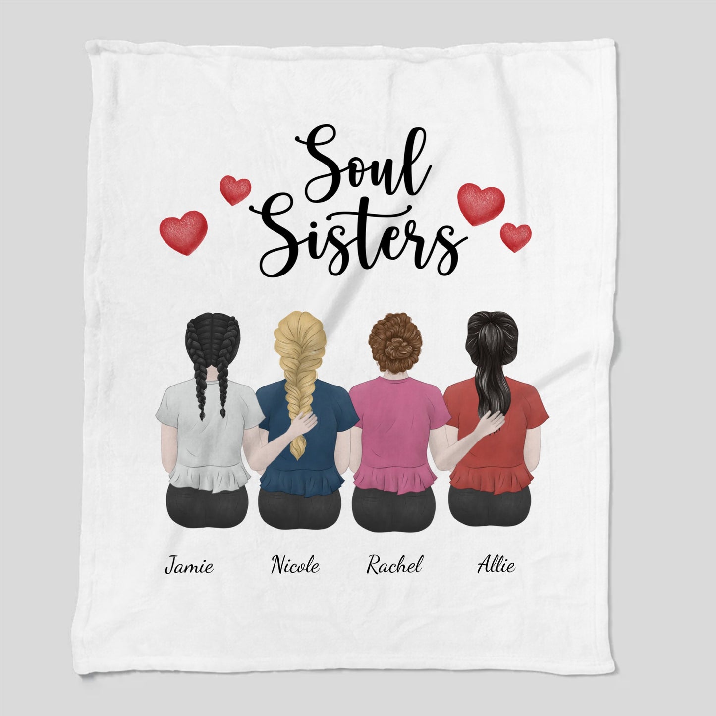 Soul Sisters Cozy Plush Fleece Blanket – 50×60