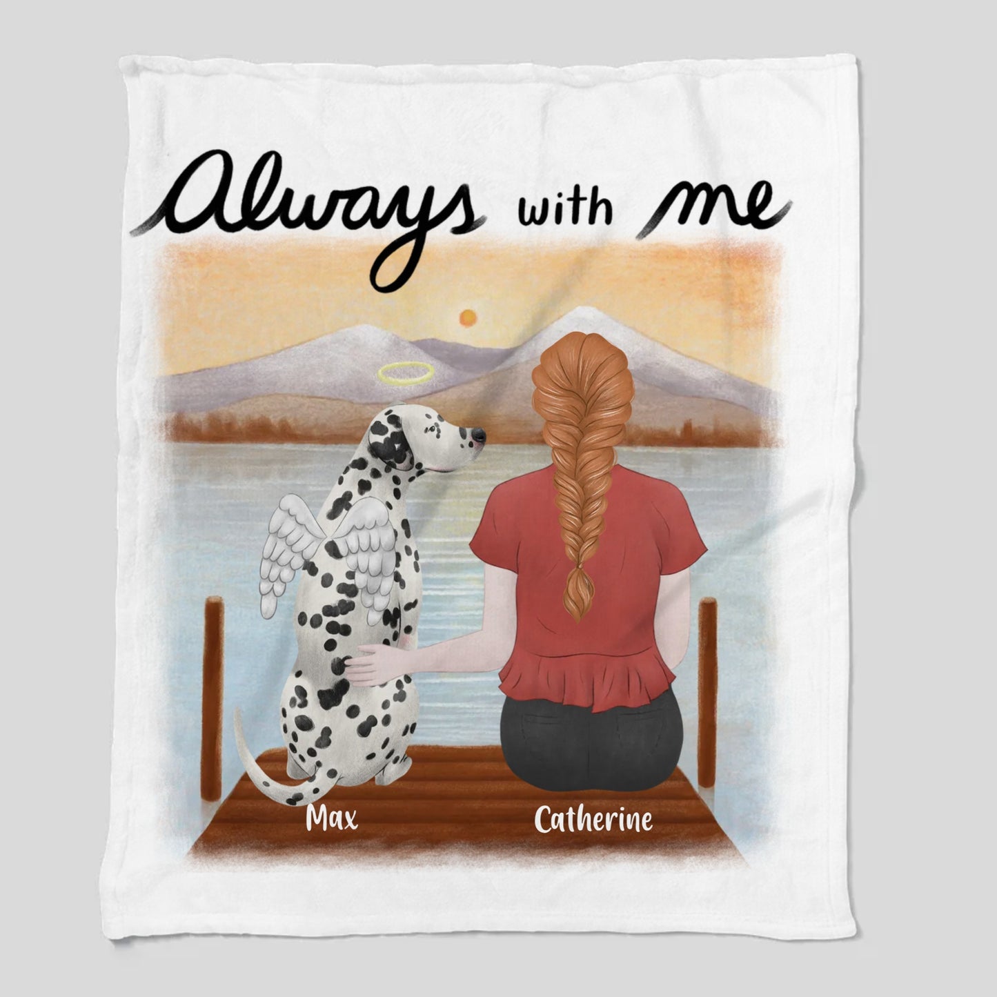 Dog Memorial Cozy Plush Fleece Blanket β 50Γ60