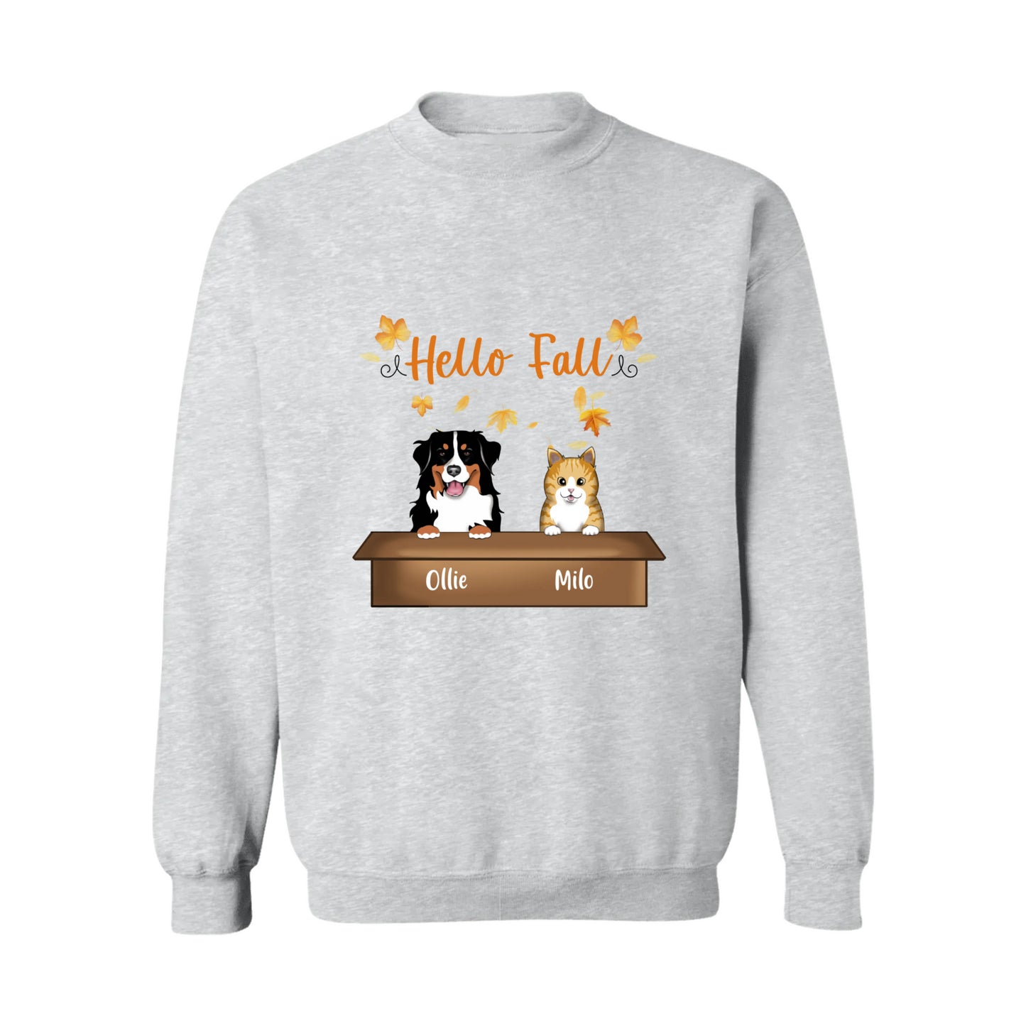 Hello Fall Crewneck Pullover Sweatshirt