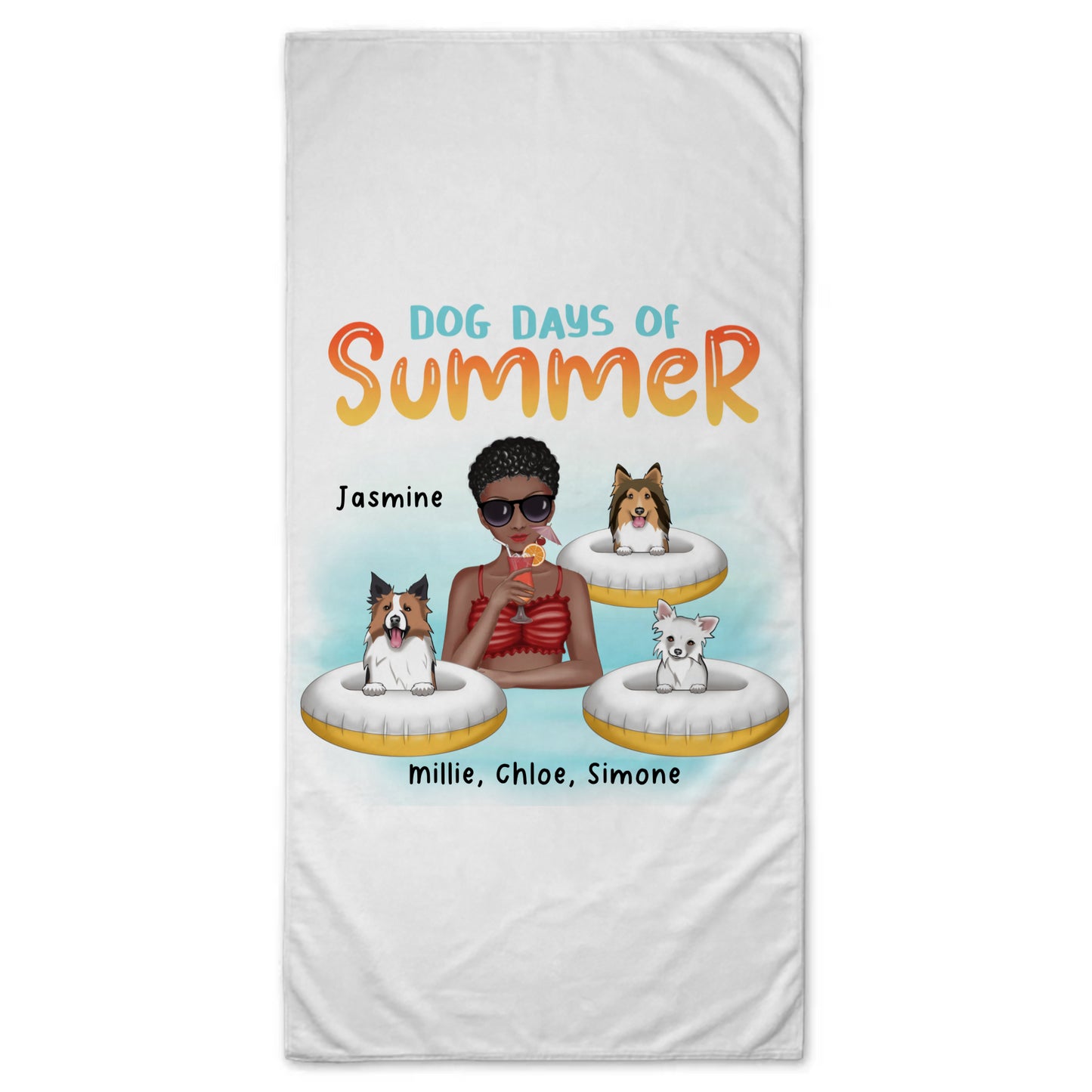Dog Days of Summer Beach Towel – 35×70