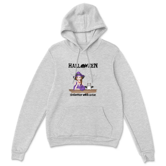 Halloween Is Better With Cats Pullover Hoodie