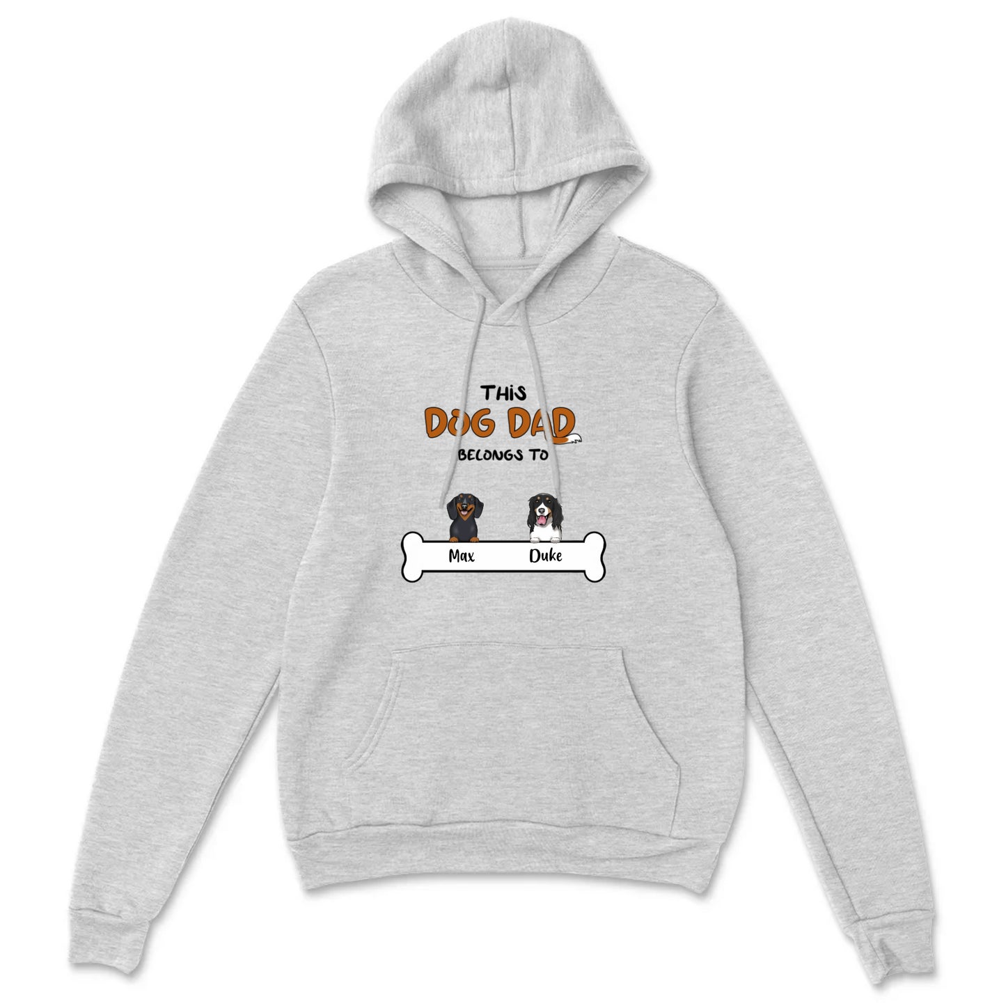 This Dog Dad Belongs To Custom Hoodie G185 Pullover Hoodie
