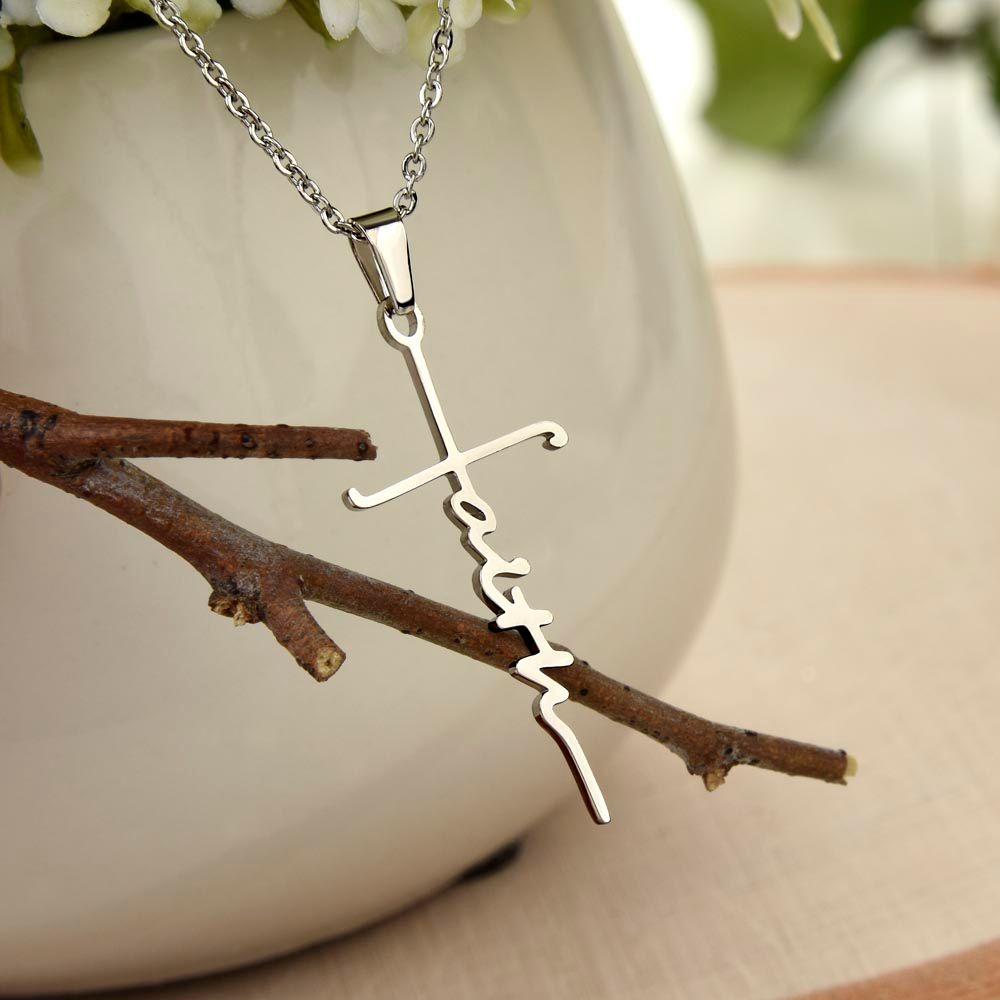 To My Niece On Her First Communion Faith Necklace