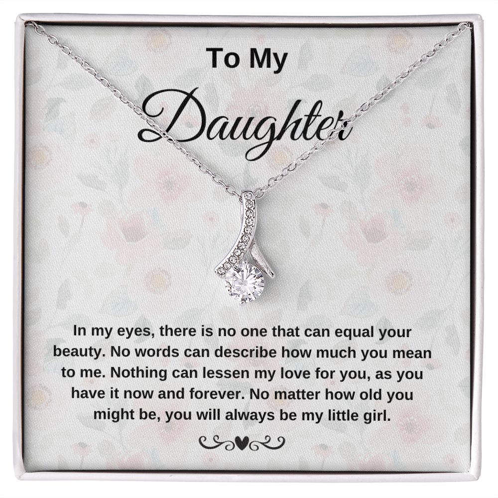 To My Daughter In My Eyes Necklace