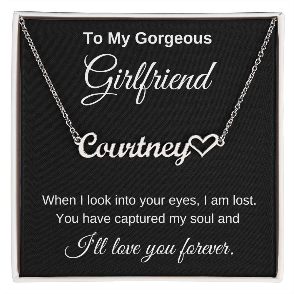 Personalized Girlfriend Necklace I'll Love you forever