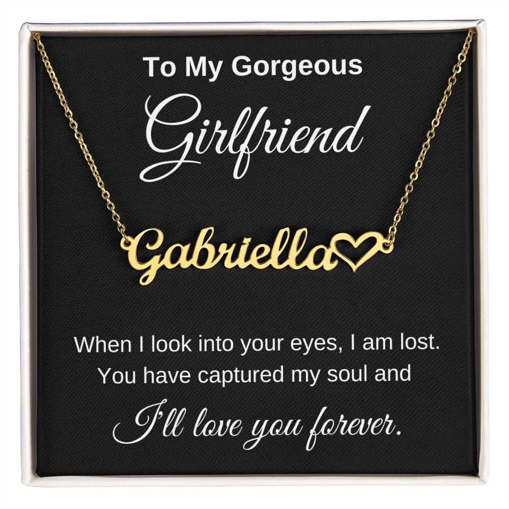 Personalized Girlfriend Necklace I'll Love you forever