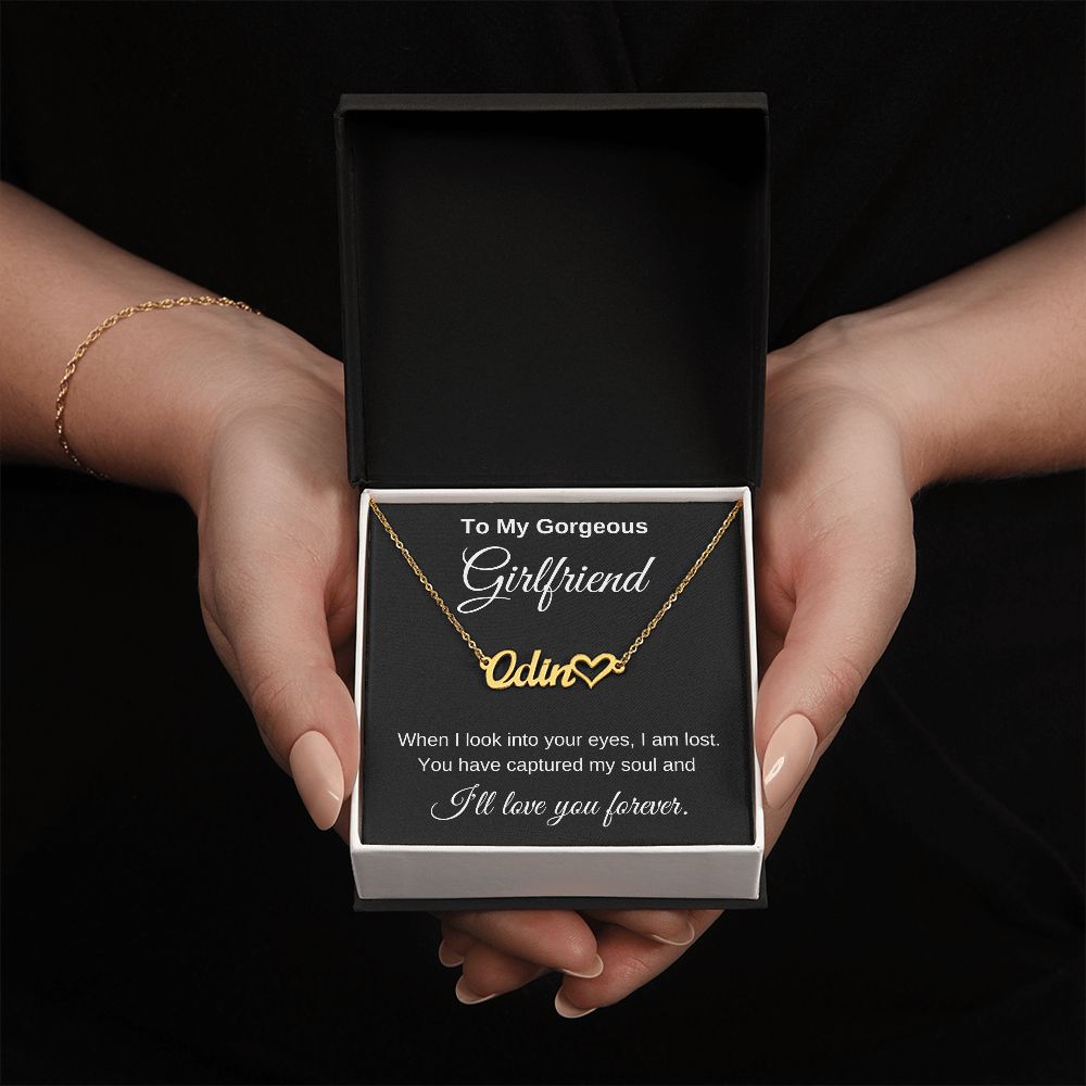 Personalized Girlfriend Necklace I'll Love you forever