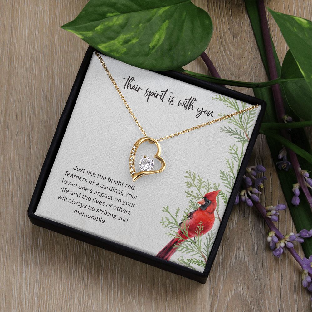 Their spirit is with You Forever Memorial Necklace