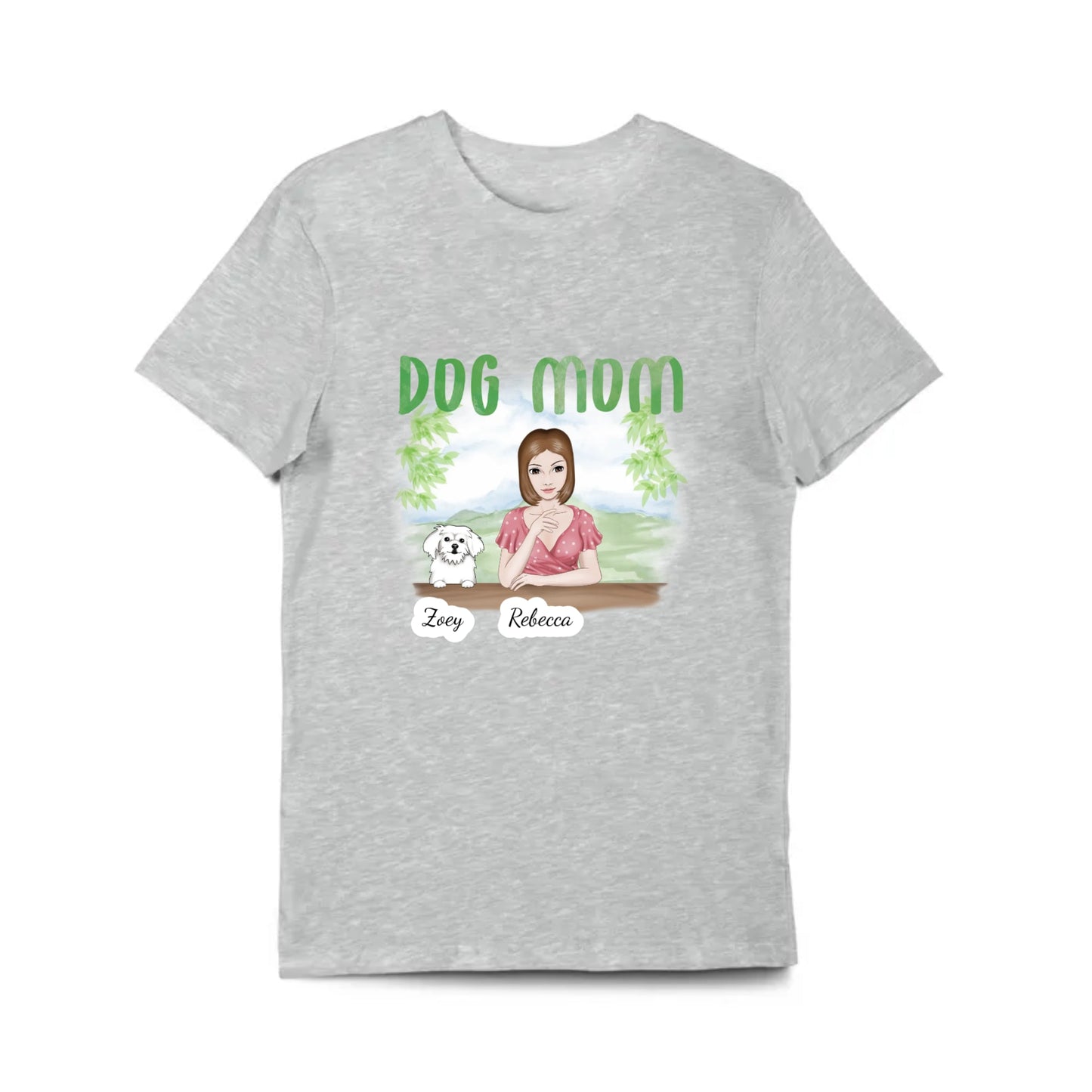 Personalized Dog Mom Shirt - G500 5.3 oz. T-Shirt