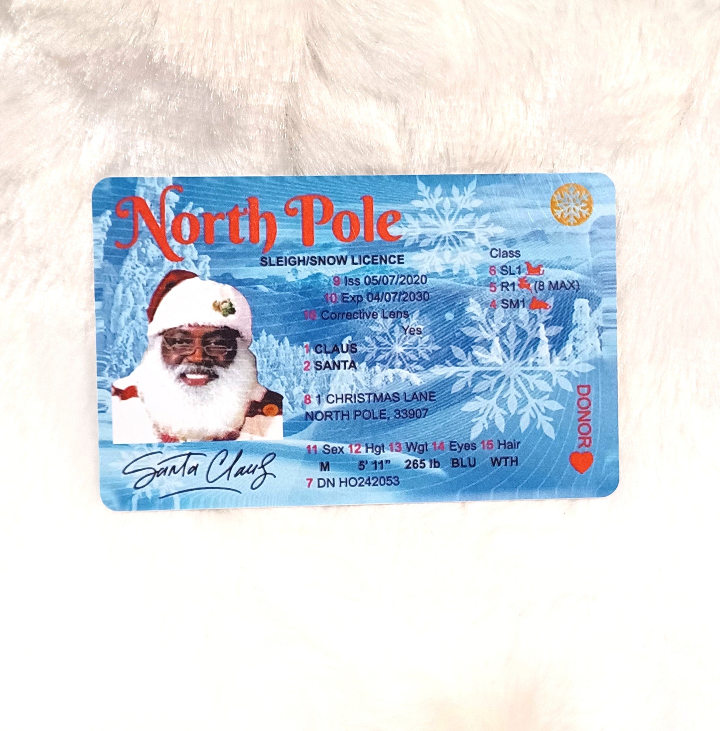 African American Santa License
