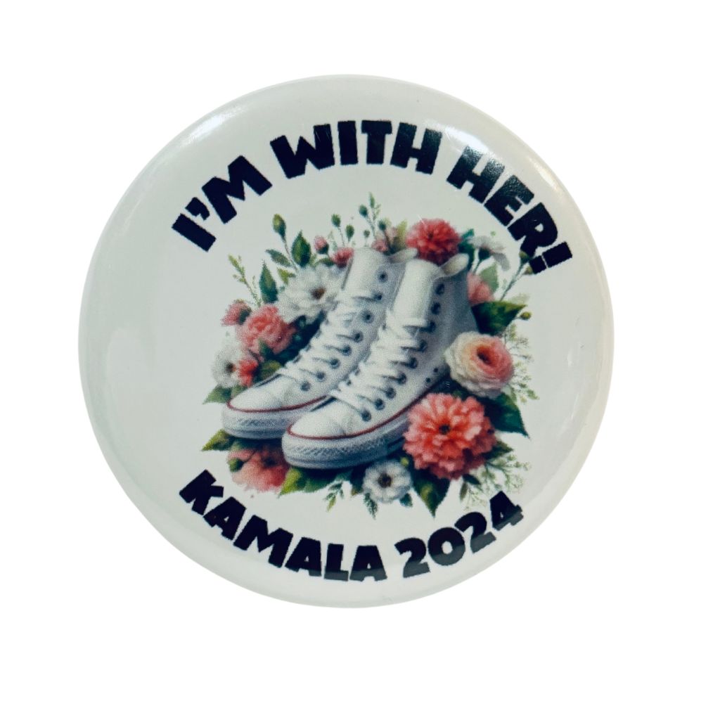 I'm her Her Kamala 2024 button