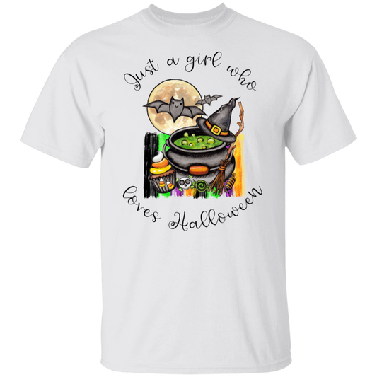 Just A Girl Who Loves Halloween  T-Shirt