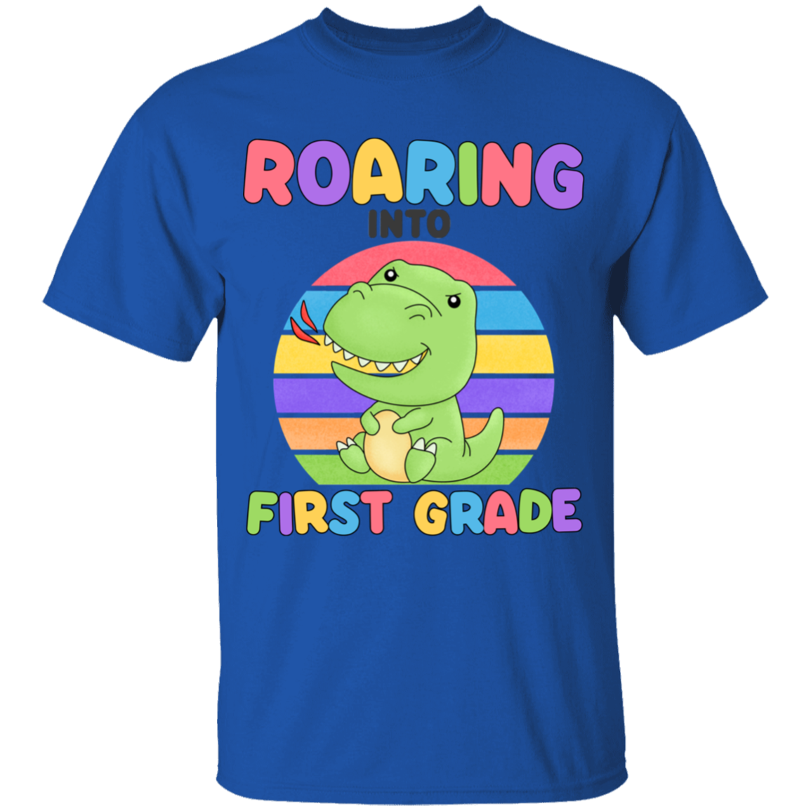 Roaring Into First Grade Youth Cotton T-Shirt