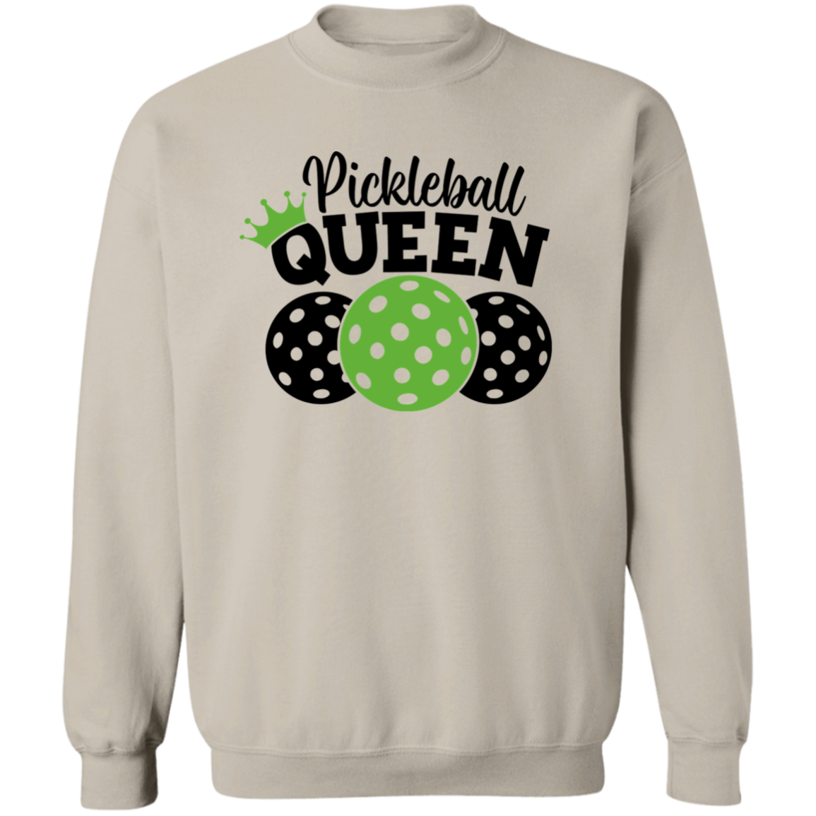 Pickleball Queen Crewneck Pullover Sweatshirt