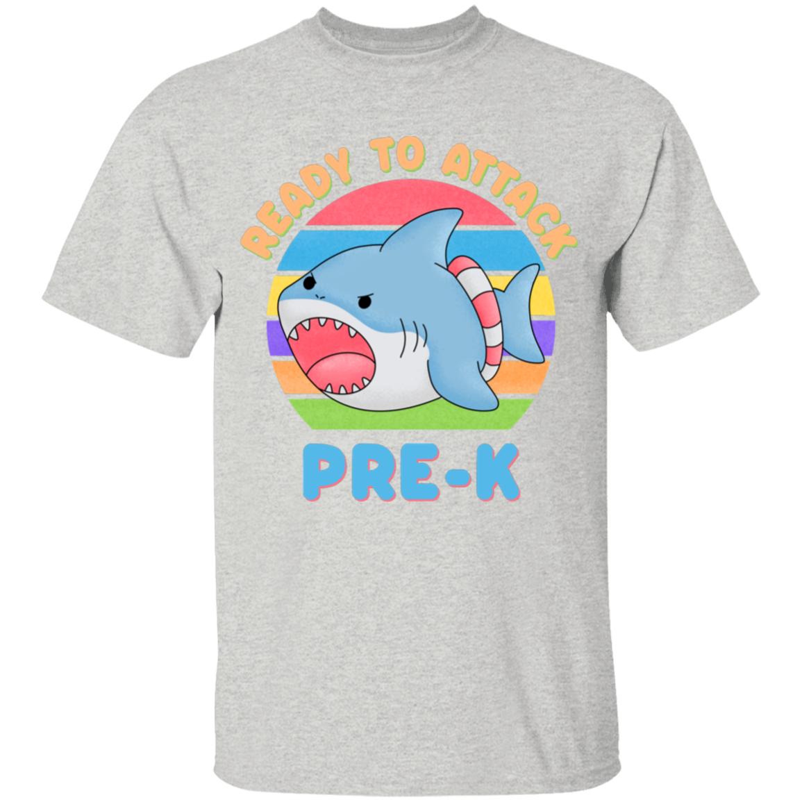 Ready to Attack PreK Shark Youth Cotton T-Shirt