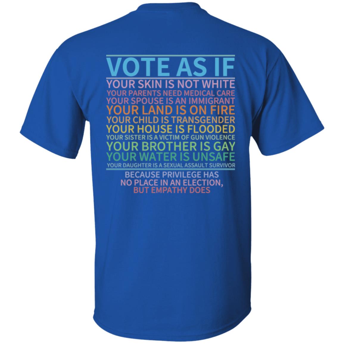 Vote 2 sided Design 5.3 oz. T-Shirt