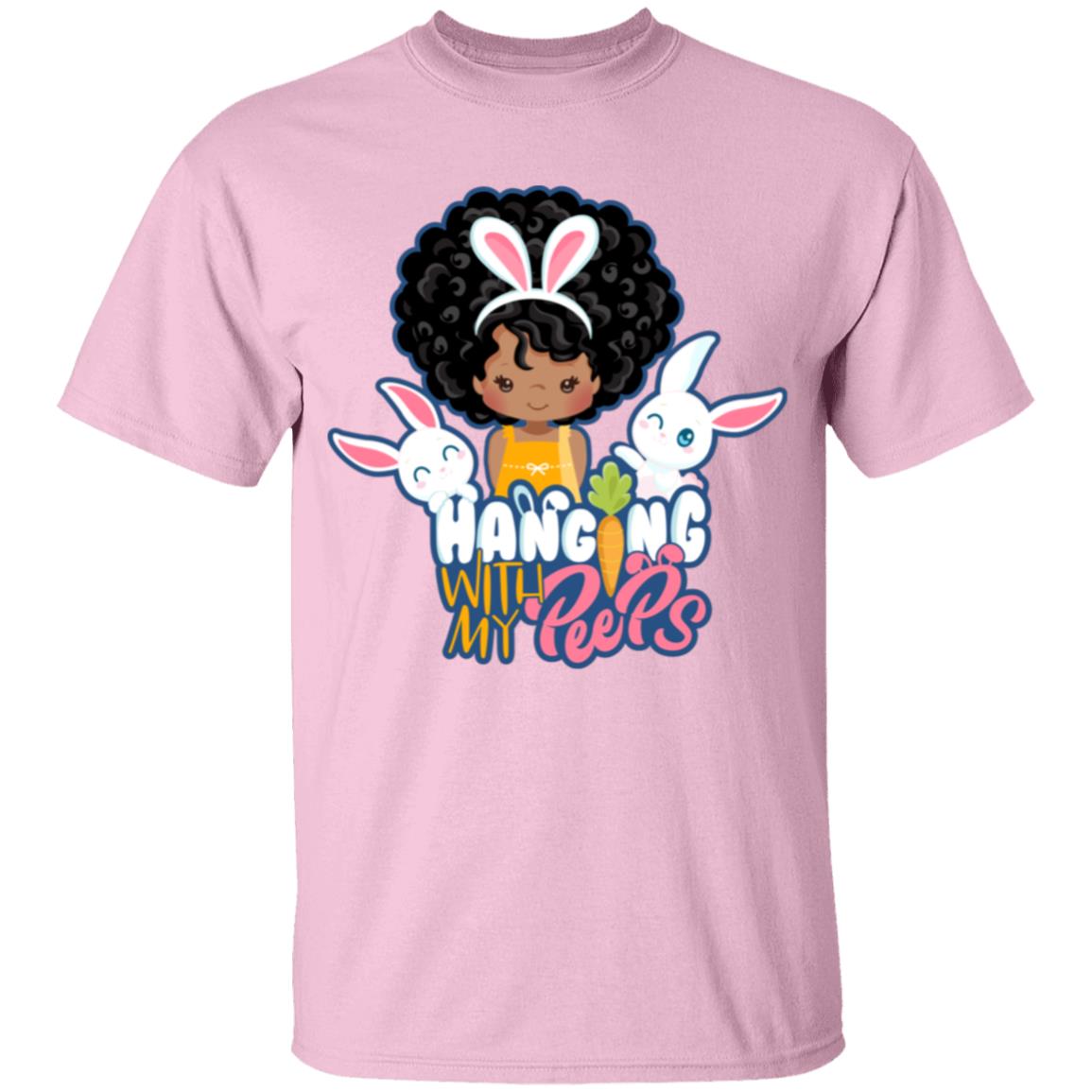 Hanging With My Peeps Youth 5.3 oz 100% Cotton T-Shirt