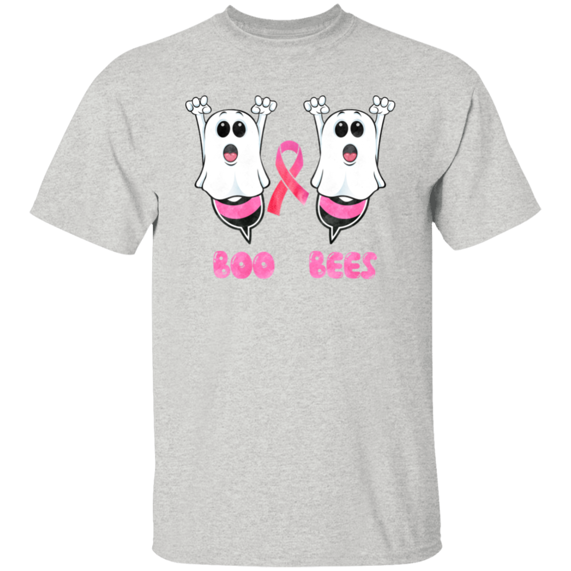 Boo Bees Breast Cancer Awareness  T-Shirt