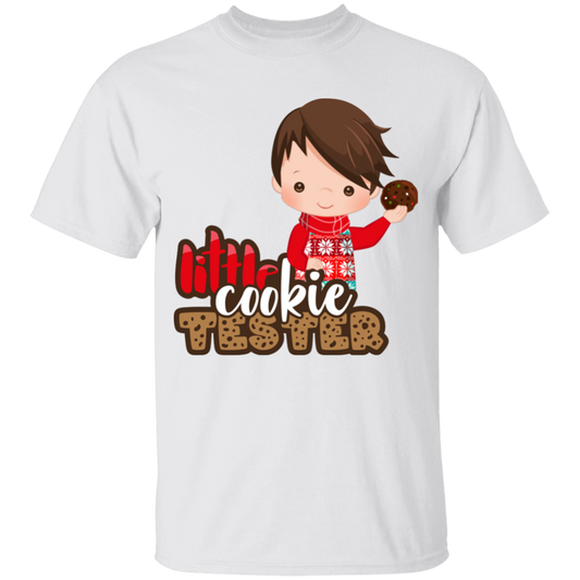 Little Cookie Test Dark Hair Boy 100% Cotton T-Shirt