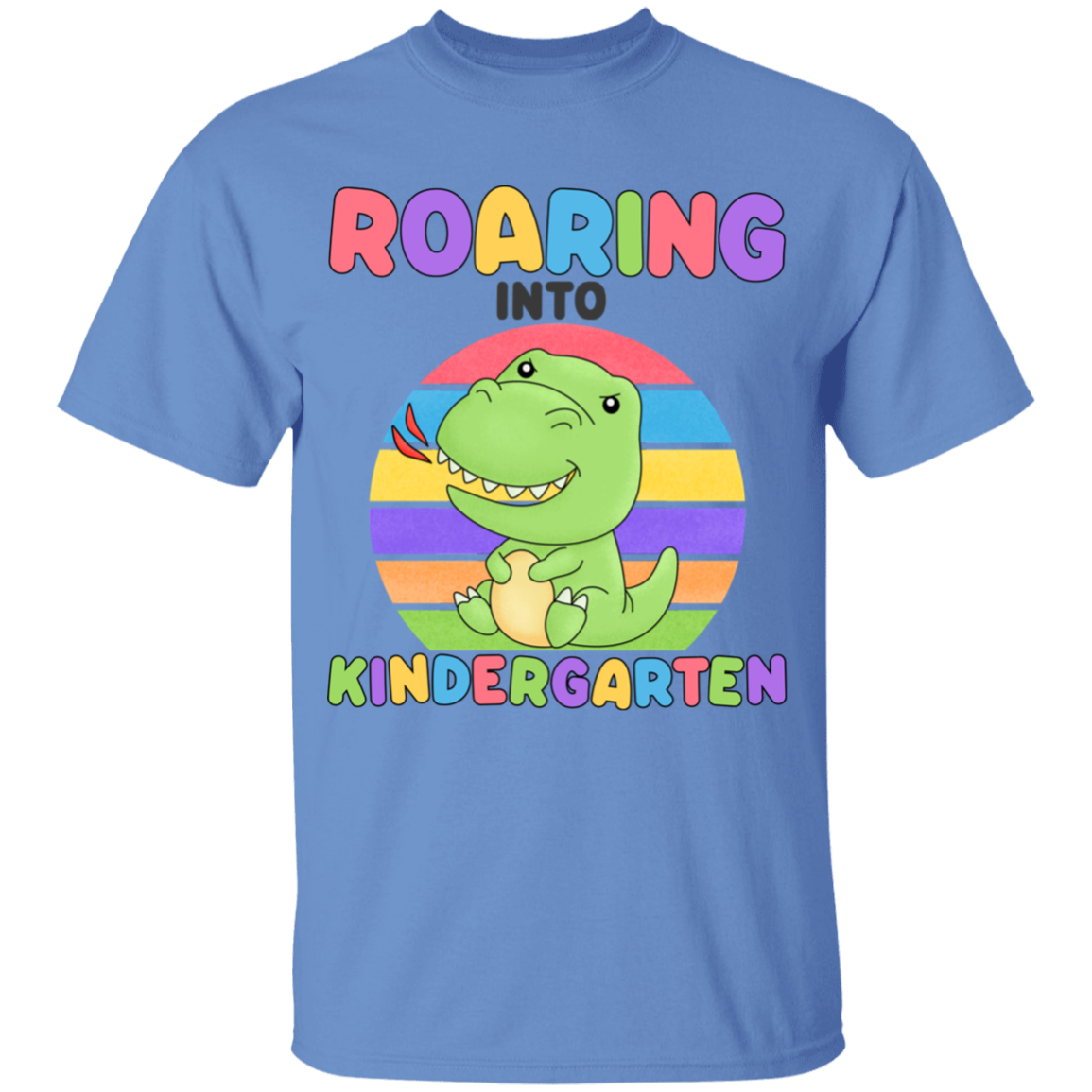Roaring Into Kindergarten Youth Cotton T-Shirt