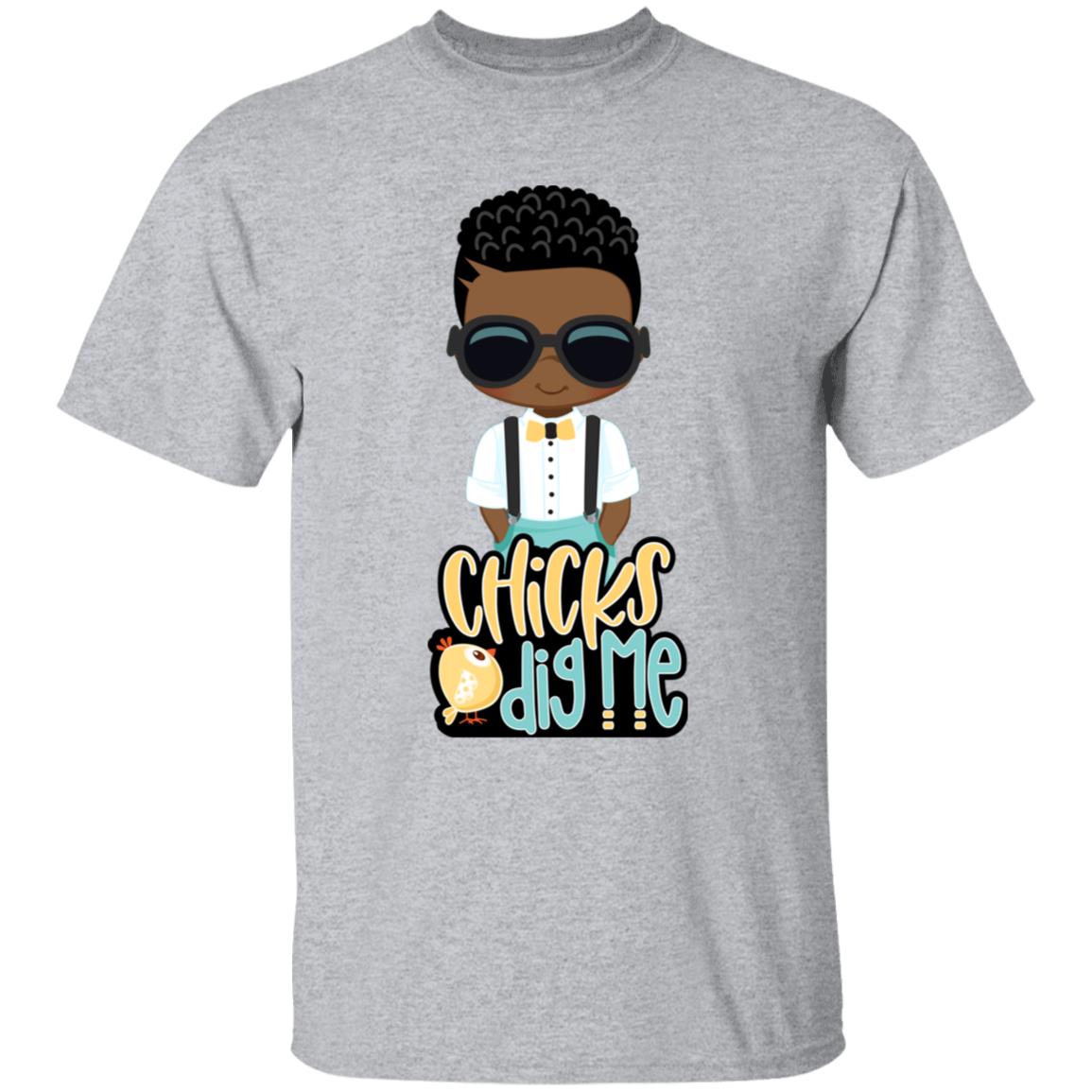 Chicks Dig Me Easter Youth 5.3 oz 100% Cotton T-Shirt
