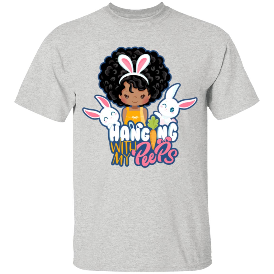 Hanging With My Peeps Youth 5.3 oz 100% Cotton T-Shirt