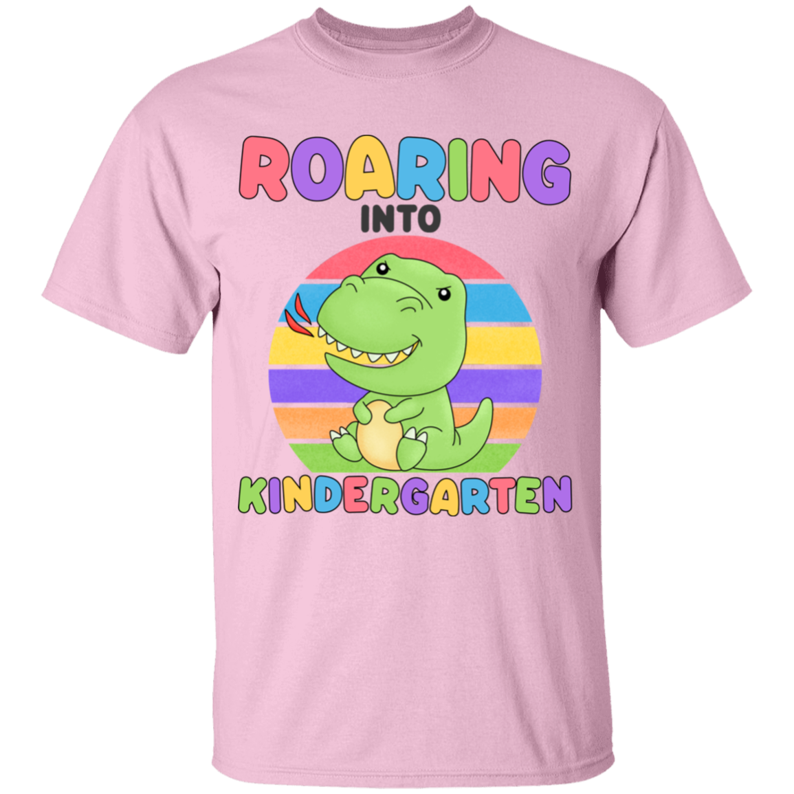 Roaring Into Kindergarten Youth Cotton T-Shirt
