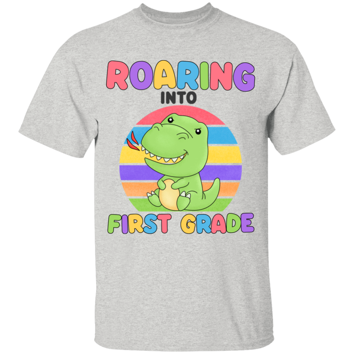 Roaring Into First Grade Youth Cotton T-Shirt