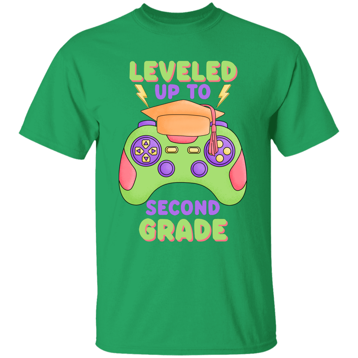 Level Up To Second Grade Youth Cotton T-Shirt