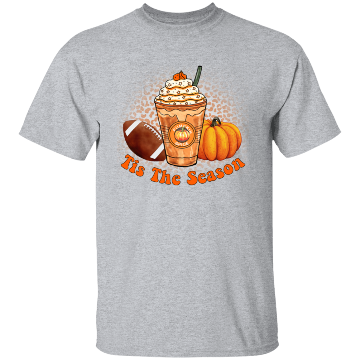 Tis the Season Football and Pumpkin Spice T-Shirt